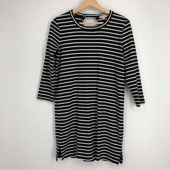 MADEWELL Striped Keyhole Back Mini Dress Size Small - Picture 2 of 10